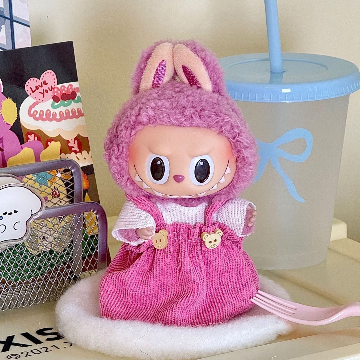 Labubu Doll Clothes Set for 17cm Plush Toys