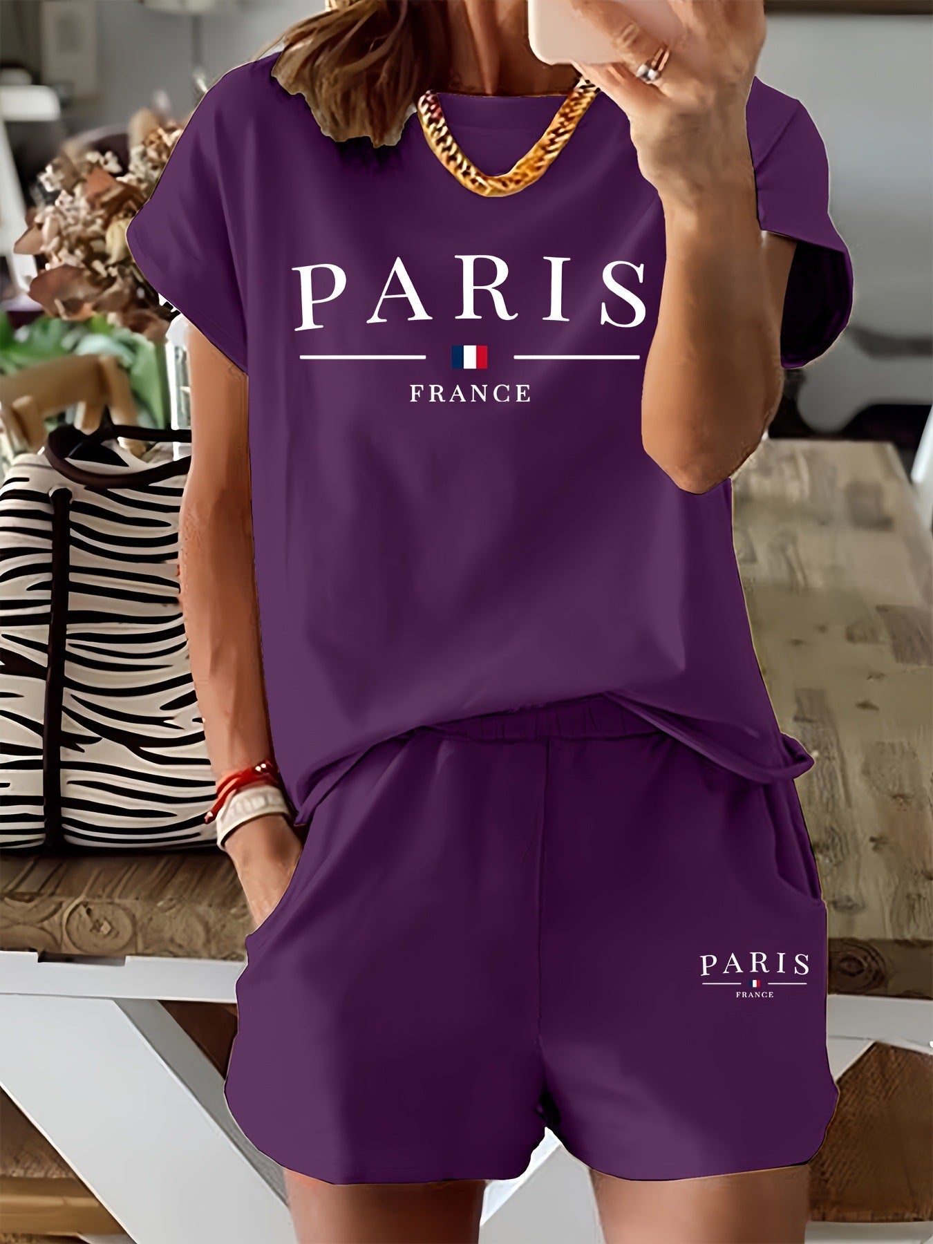 Fashion Comfort Printing Slimming Shorts Summer Casual Women's Clothing