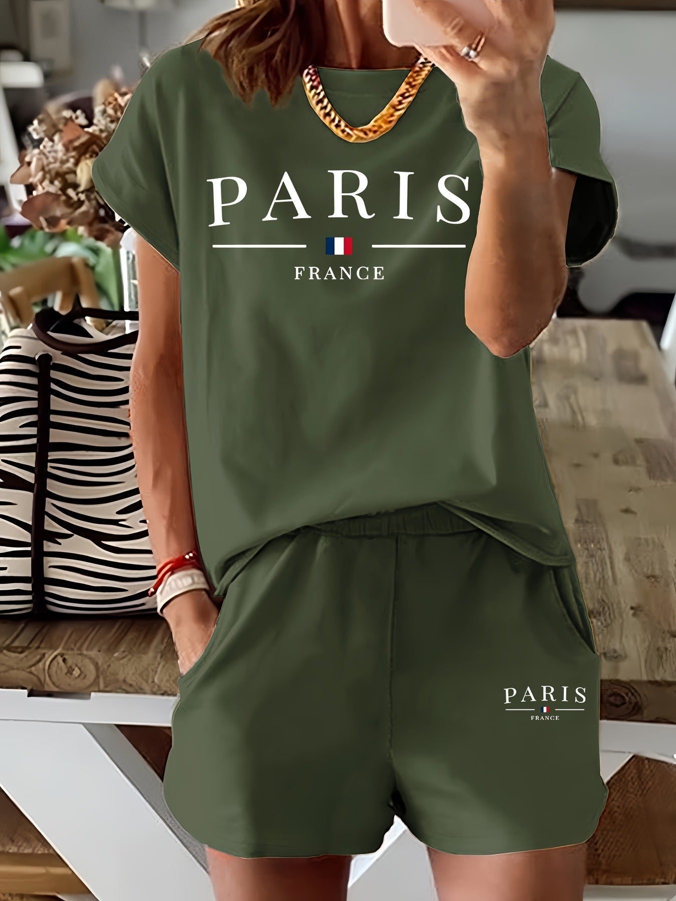 Fashion Comfort Printing Slimming Shorts Summer Casual Women's Clothing