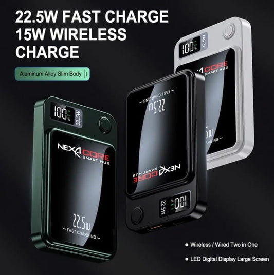 2025 10000mAh Wireless Magnetic Portable Power Bank 22.5w Magnetic Wireless Fast Charging Power bank