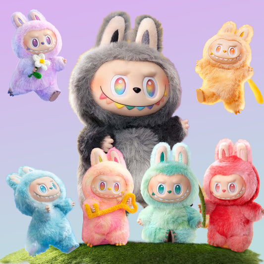 Originales Popmart the Monsters Exciting Macaron Plush Toys Mystery Boxes Labubu Doll Anime Action Figures Christmas Decorations